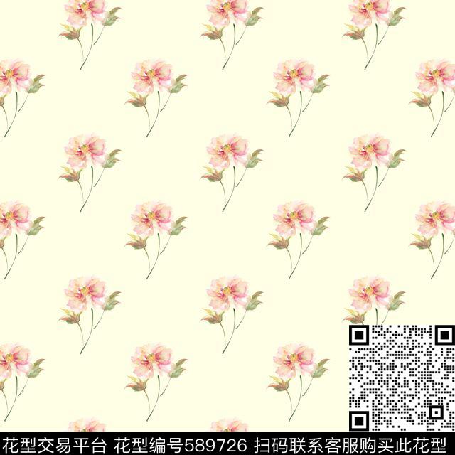 田园风小碎花。泳装。满版数码印花华亿平台下载（图片编号: 589726） - 瓦栏（Walan）