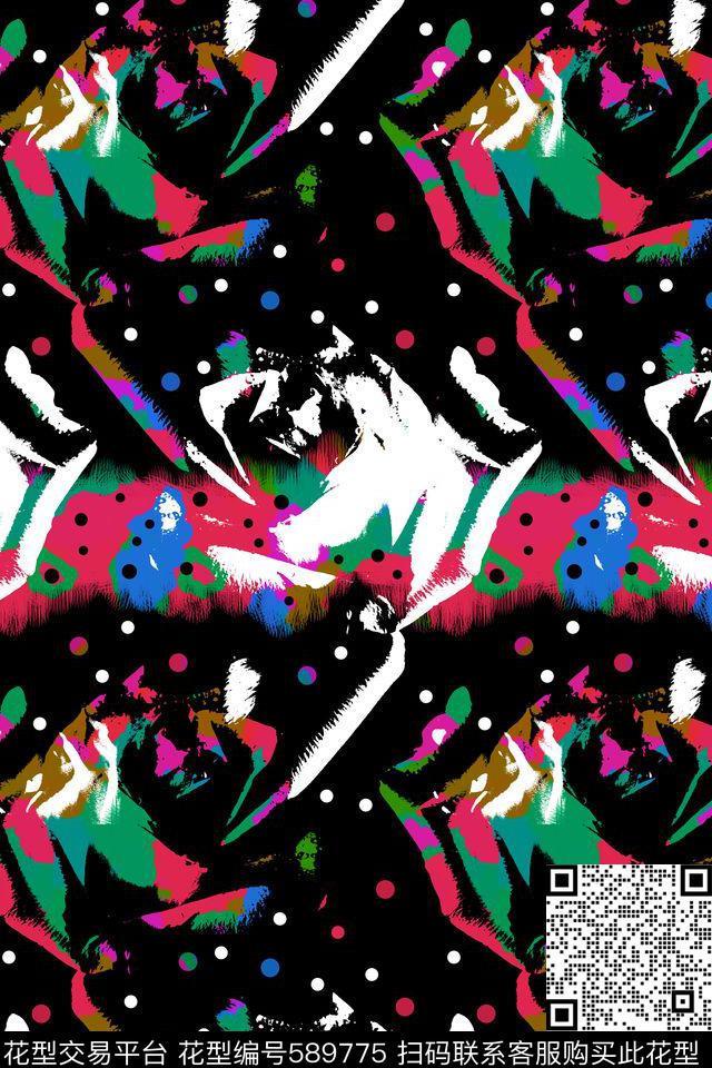 大花原创创意传统印花华亿平台下载（图片编号: 589775） - 瓦栏（Walan）