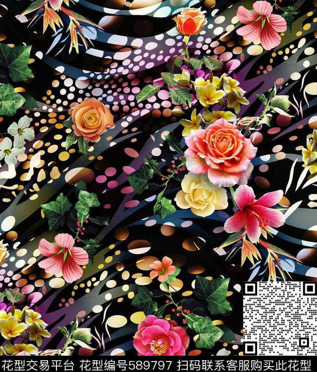 textileprintingdesign数码印花华亿平台下载（图片编号: 589797） - 瓦栏（Walan）