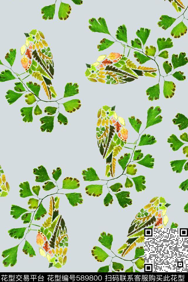 时尚大牌欧美风格动物清新时尚数码印花华亿平台下载（图片编号: 589800） - 瓦栏（Walan）