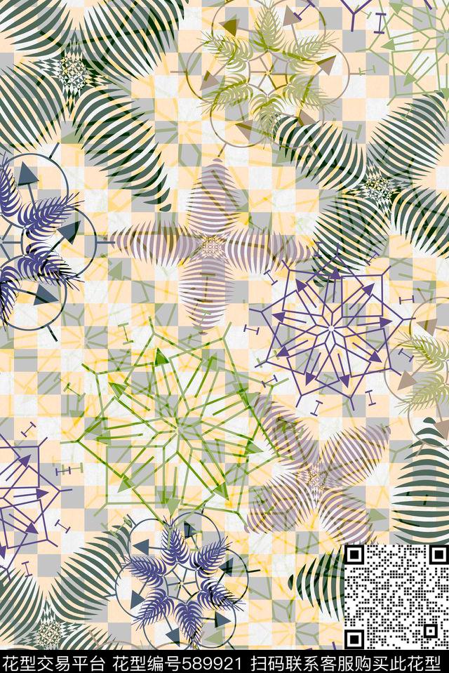 零点--抽象零点--男装纹理数码印花华亿平台下载（图片编号: 589921） - 瓦栏（Walan）