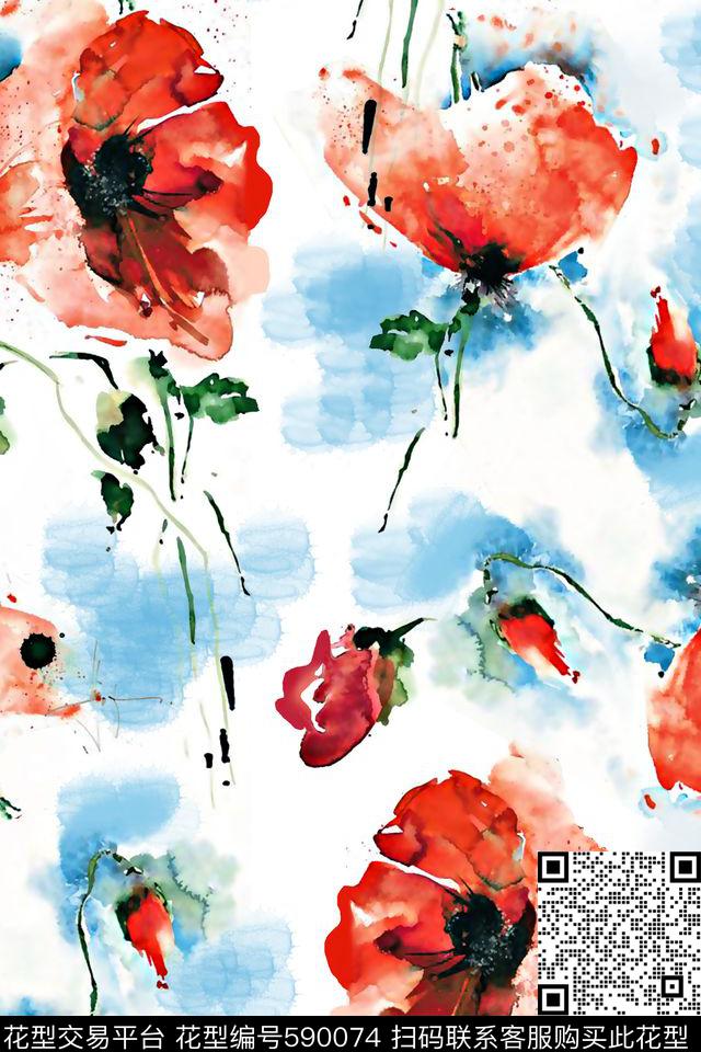 抽象几何清爽梦幻艺术平底立体手绘满版最新高清数码蕾丝民族中国风绣花珠宝肌理时尚潮

流大牌复古欧美风抽象女装图案手绘水彩花卉数码印花华亿平台下载（图片编号: 590074） - 瓦栏（Walan）