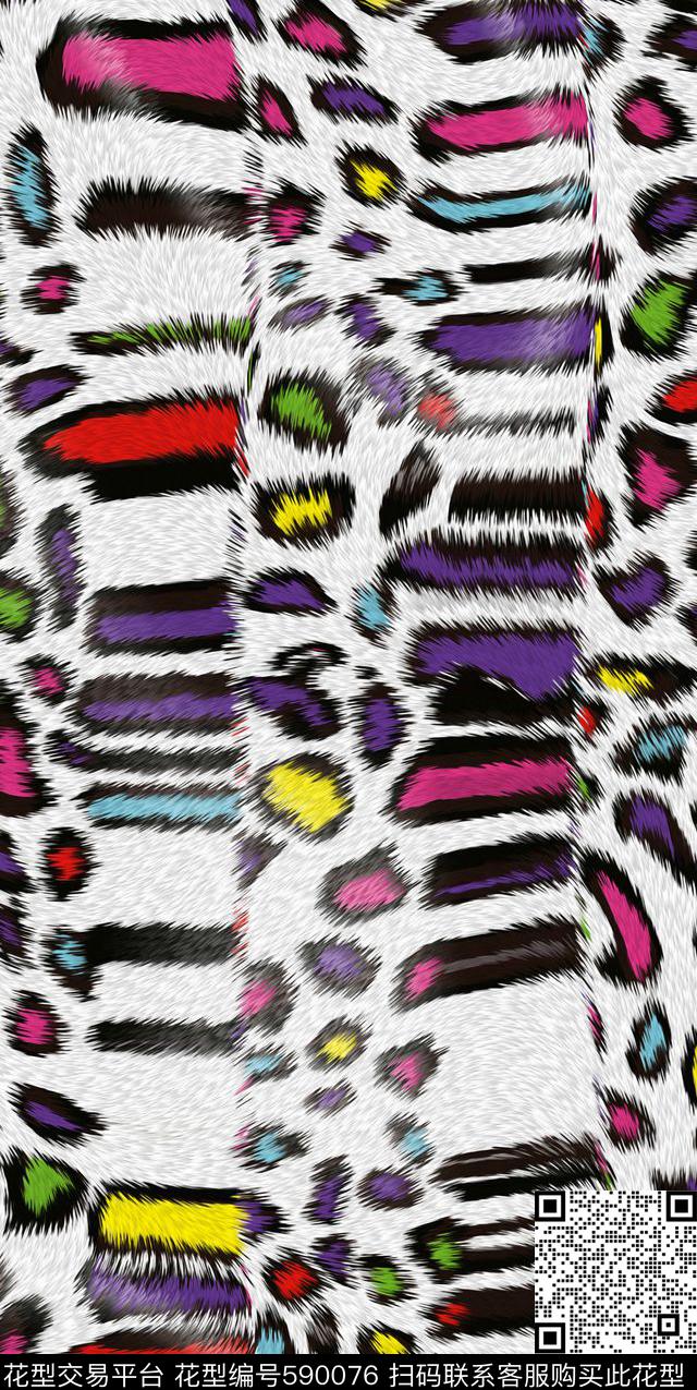 女裤豹纹几何羽绒服传统印花华亿平台下载（图片编号: 590076） - 瓦栏（Walan）