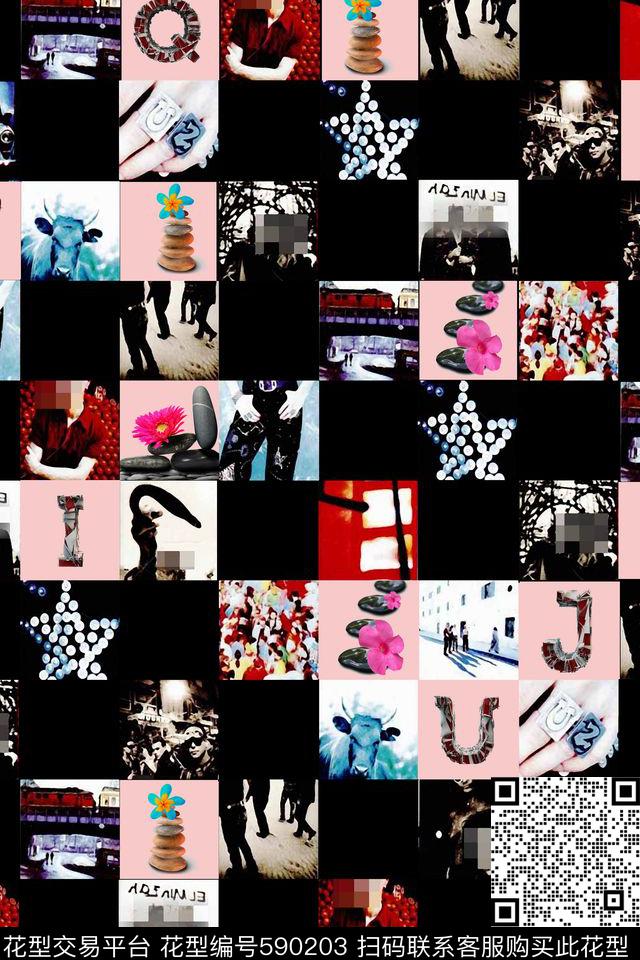 休闲石头时尚图片数码印花华亿平台下载（图片编号: 590203） - 瓦栏（Walan）