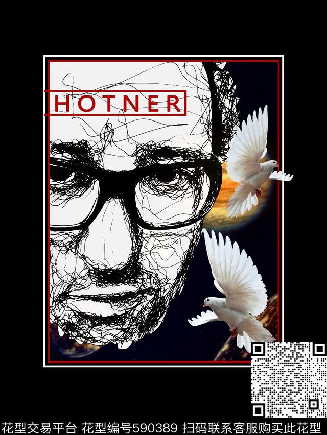 休闲风HBA风格人物速写数码印花华亿平台下载（图片编号: 590389） - 瓦栏（Walan）