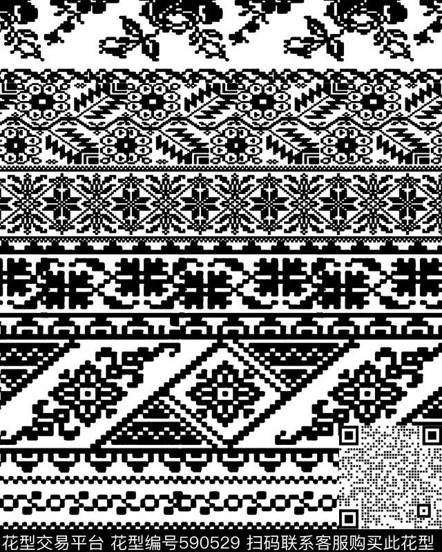 欧美几何印花围巾披肩几何传统印花华亿平台下载（图片编号: 590529） - 瓦栏（Walan）