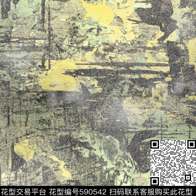 抽象男装数码数码印花华亿平台下载（图片编号: 590542） - 瓦栏（Walan）