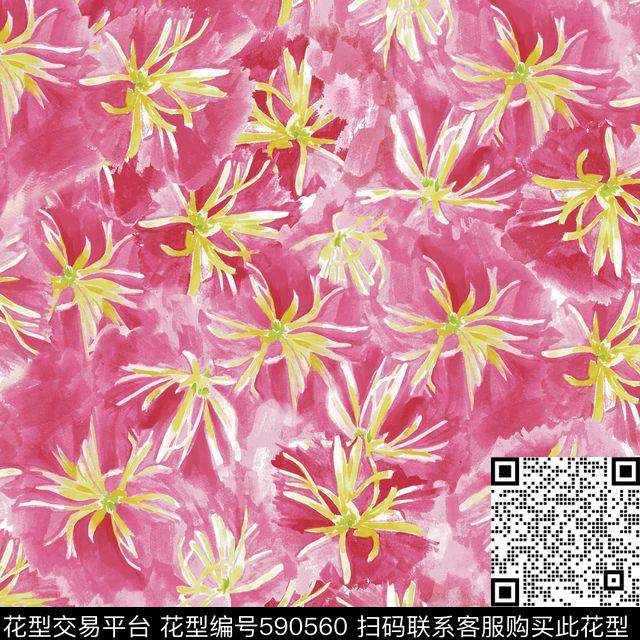 花朵小碎花乱花传统印花华亿平台下载（图片编号: 590560） - 瓦栏（Walan）