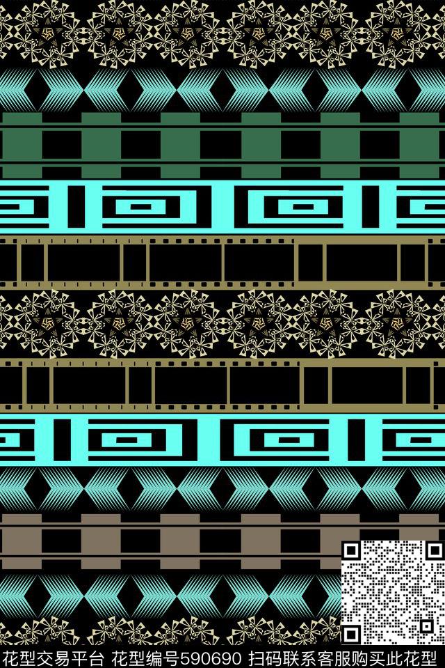 零点--传统零点--家纺民族风数码印花华亿平台下载（图片编号: 590690） - 瓦栏（Walan）