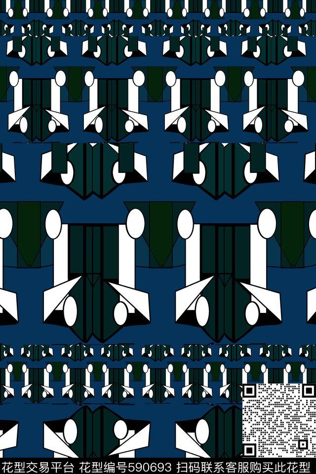 几何折纸效果女装几何折纸效果箱包几何传统印花华亿平台下载（图片编号: 590693） - 瓦栏（Walan）