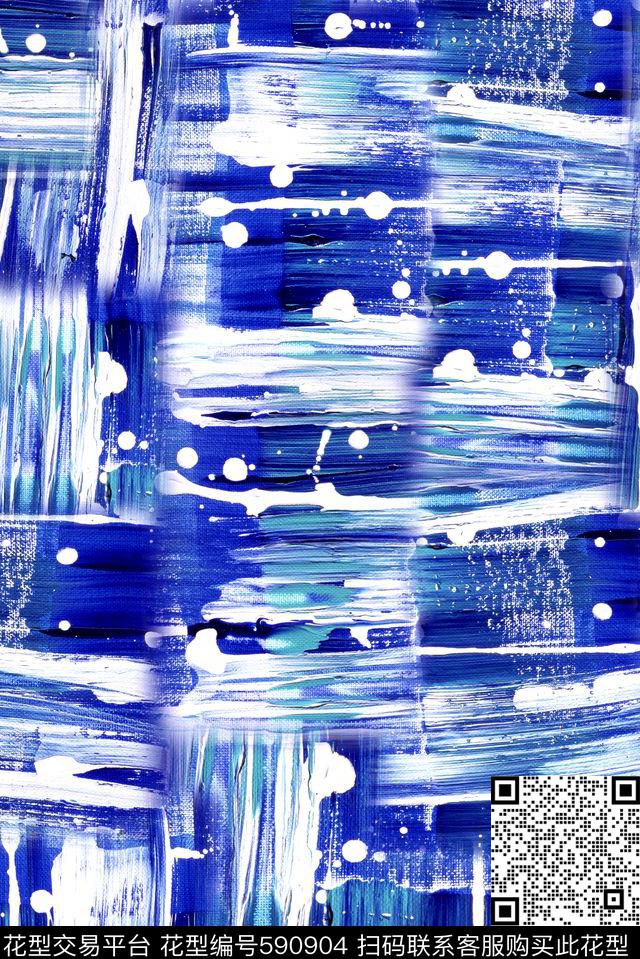 油画笔触色块几何色块数码印花华亿平台下载（图片编号: 590904） - 瓦栏（Walan）