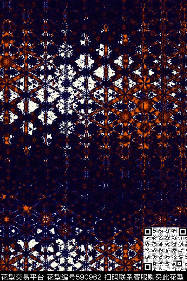 洋阳---抽象数码印花华亿平台下载（图片编号: 590962） - 瓦栏（Walan）