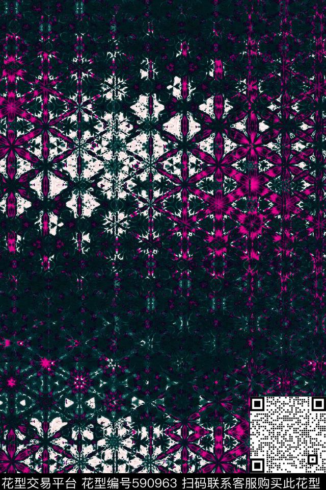 洋阳---抽象数码印花华亿平台下载（图片编号: 590963） - 瓦栏（Walan）