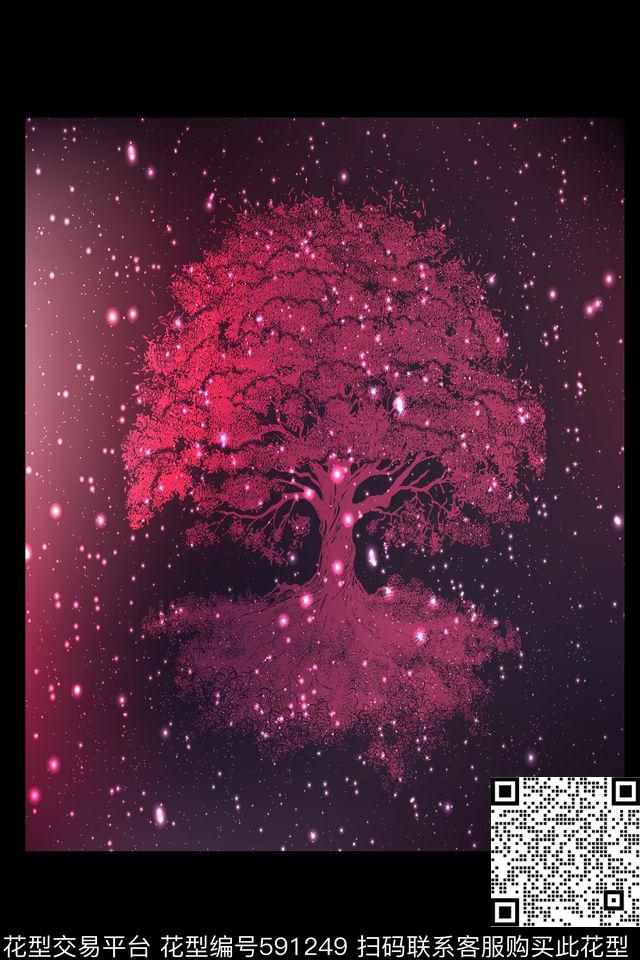 服装星空夜空云彩数码印花华亿平台下载（图片编号: 591249） - 瓦栏（Walan）