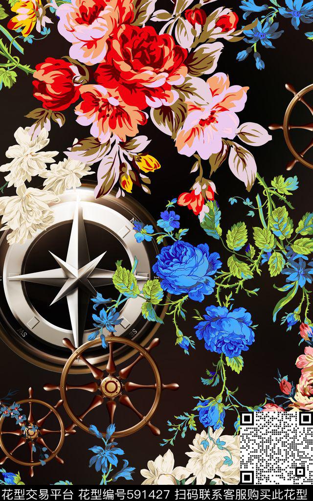 大牌花朵陀数码印花华亿平台下载（图片编号: 591427） - 瓦栏（Walan）