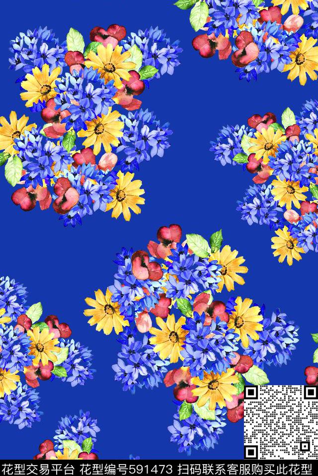 时尚潮流女装裙子印花数码印花华亿平台下载（图片编号: 591473） - 瓦栏（Walan）