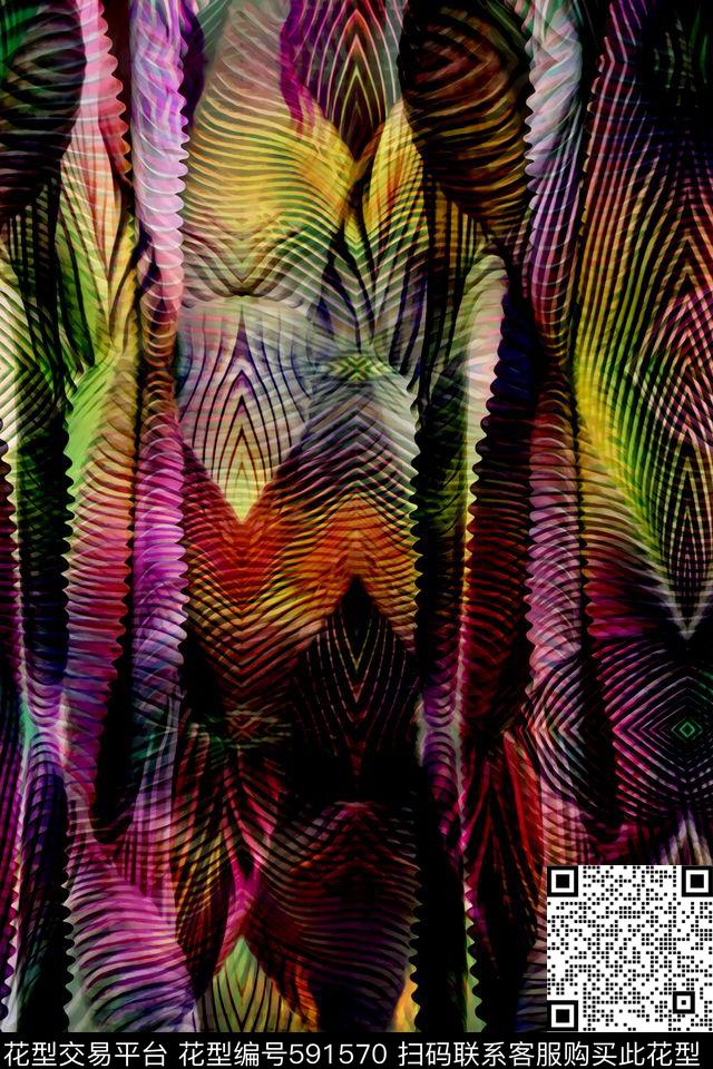 洋阳---抽象数码印花华亿平台下载（图片编号: 591570） - 瓦栏（Walan）