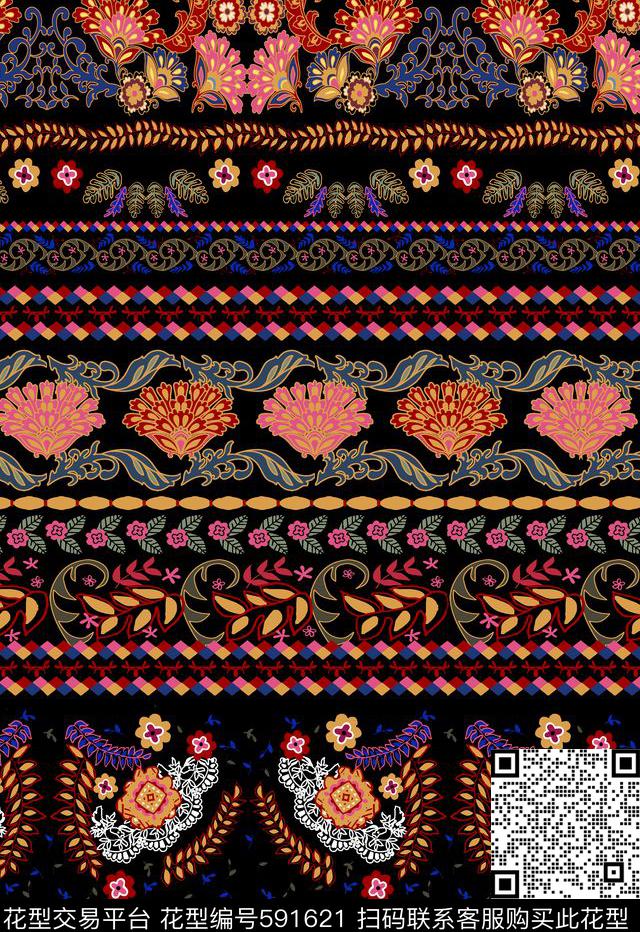 复古民族风时尚传统印花华亿平台下载（图片编号: 591621） - 瓦栏（Walan）