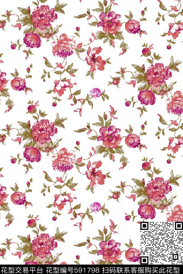时尚大牌潮流女装外套华亿平台卫衣花果油画数码印花华亿平台下载（图片编号: 591798） - 瓦栏（Walan）