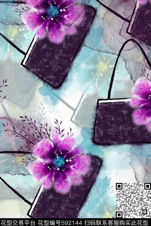 渲染花朵花卉数码印花华亿平台下载（图片编号: 592144） - 瓦栏（Walan）
