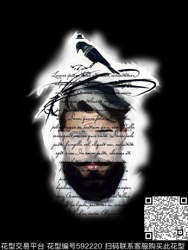 男装卫衣男装T恤花鸟数码印花华亿平台下载（图片编号: 592220） - 瓦栏（Walan）