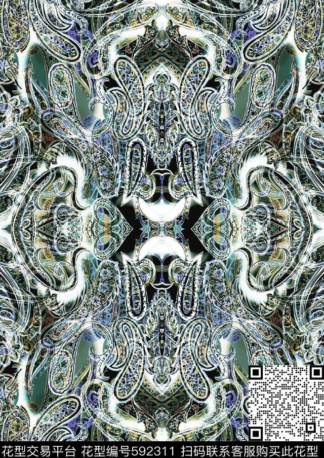 鞋子肌理黑底传统印花华亿平台下载（图片编号: 592311） - 瓦栏（Walan）