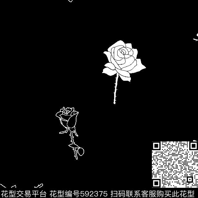 2016春夏衬衫黑白花传统印花华亿平台下载（图片编号: 592375） - 瓦栏（Walan）