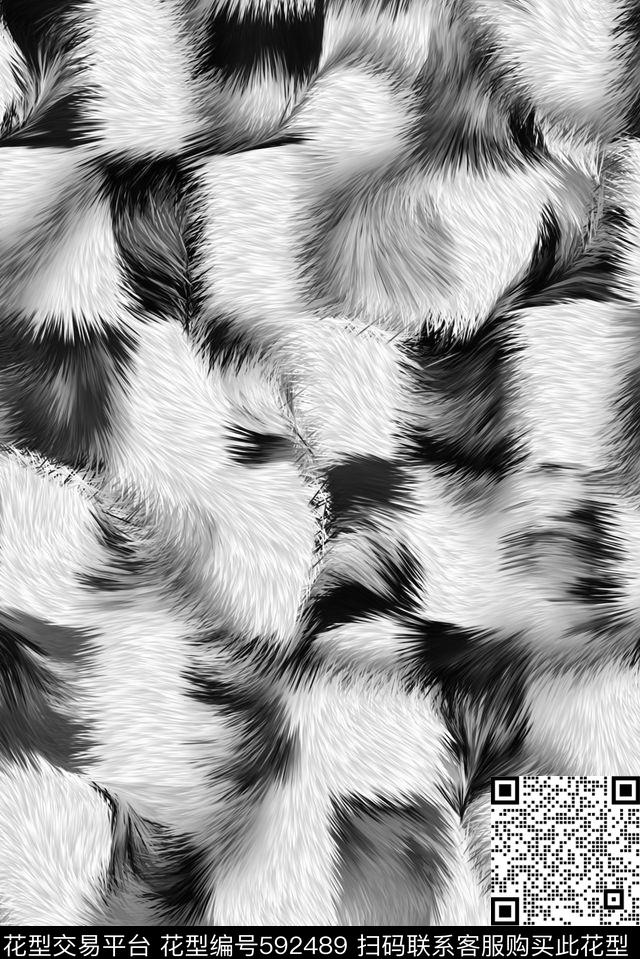 豹纹动物纹羽绒服数码印花华亿平台下载（图片编号: 592489） - 瓦栏（Walan）