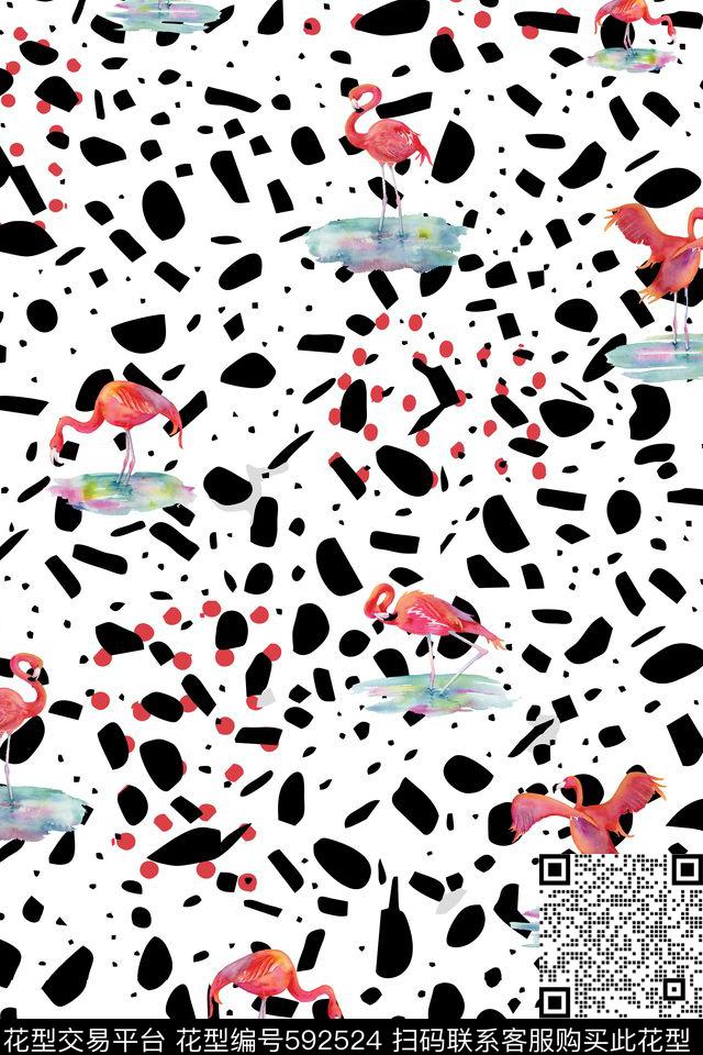 沙发布艺四方连续热带雨林数码印花华亿平台下载（图片编号: 592524） - 瓦栏（Walan）