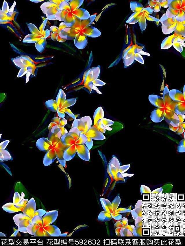 花卉草木高清花卉时尚数码花数码印花华亿平台下载（图片编号: 592632） - 瓦栏（Walan）