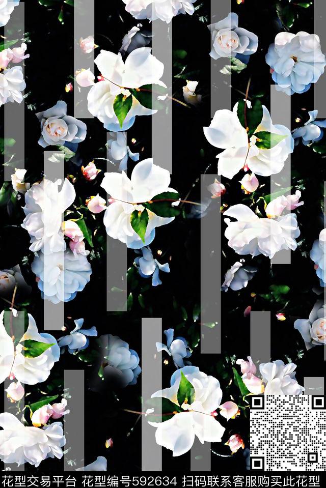 抽象几何清爽梦幻艺术平底立体手绘满版最新高清数码蕾丝民族中国风绣花珠宝肌理时尚潮

流大牌复古欧美风女装外套女装裙花卉数码印花华亿平台下载（图片编号: 592634） - 瓦栏（Walan）