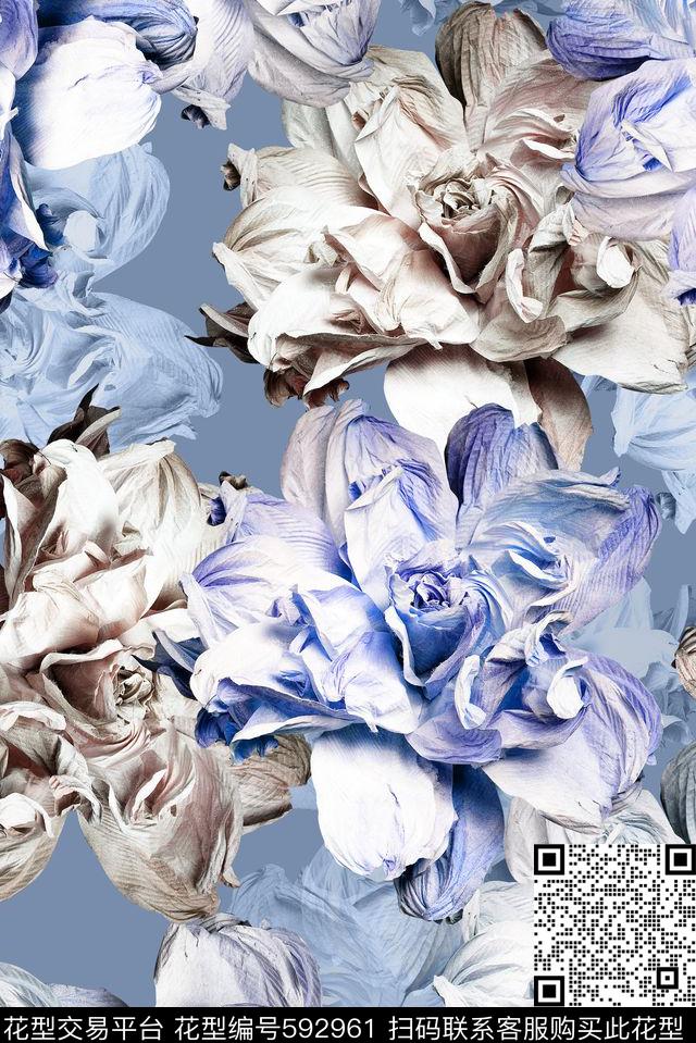 数码立体淡雅数码印花华亿平台下载（图片编号: 592961） - 瓦栏（Walan）