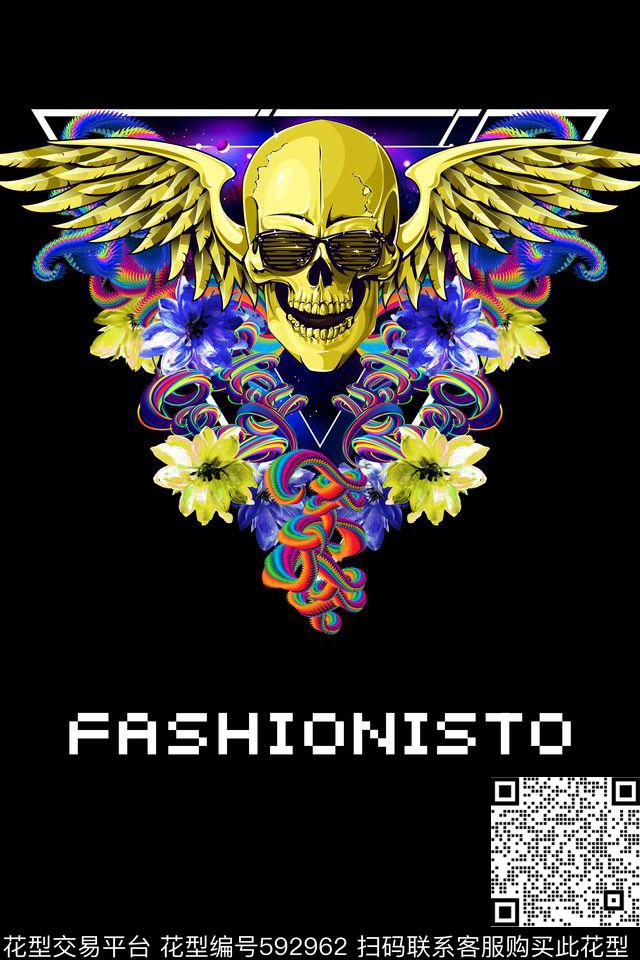 时尚男装朋克印花华亿平台下载（图片编号: 592962） - 瓦栏（Walan）