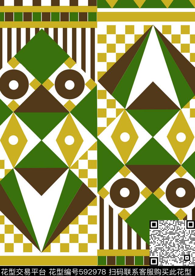抽象传统印花华亿平台下载（图片编号: 592978） - 瓦栏（Walan）