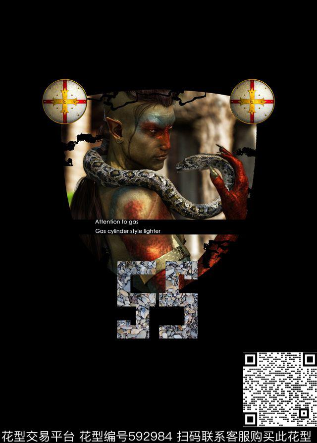 T恤个性潮流印花华亿平台下载（图片编号: 592984） - 瓦栏（Walan）