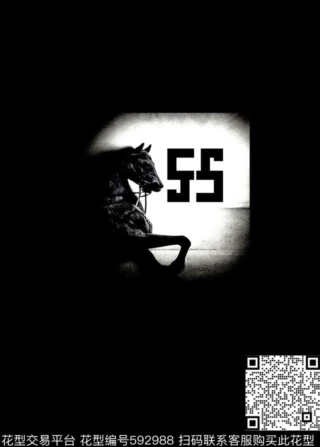 T恤个性潮流数码印花华亿平台下载（图片编号: 592988） - 瓦栏（Walan）