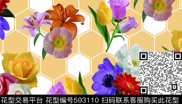 坯布个性原创数码印花华亿平台下载（图片编号: 593110） - 瓦栏（Walan）