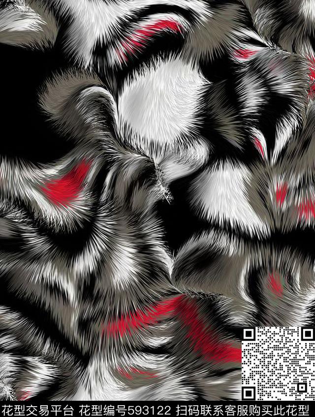 狂野动物纹霸气数码印花华亿平台下载（图片编号: 593122） - 瓦栏（Walan）