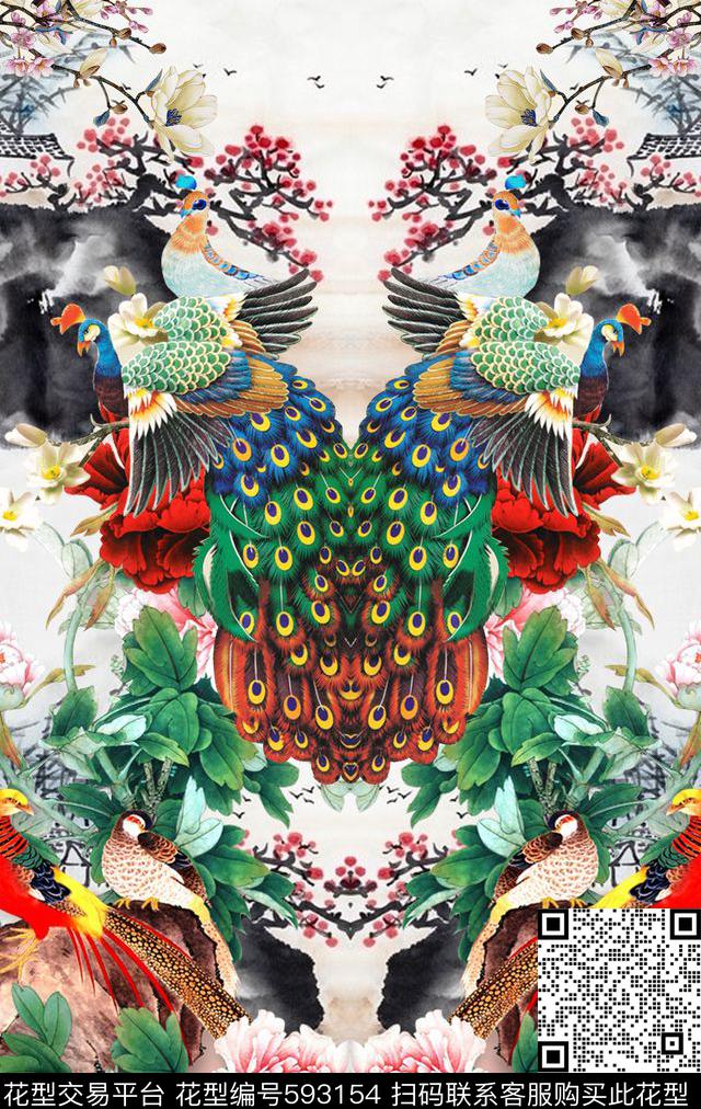 此华亿平台实际比例为上传图片的2倍。数码印花华亿平台下载（图片编号: 593154） - 瓦栏（Walan）