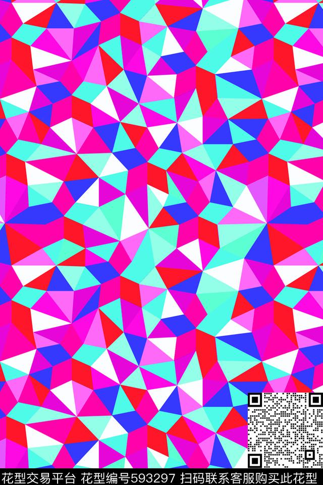 魔幻彩色时尚数码印花华亿平台下载（图片编号: 593297） - 瓦栏（Walan）