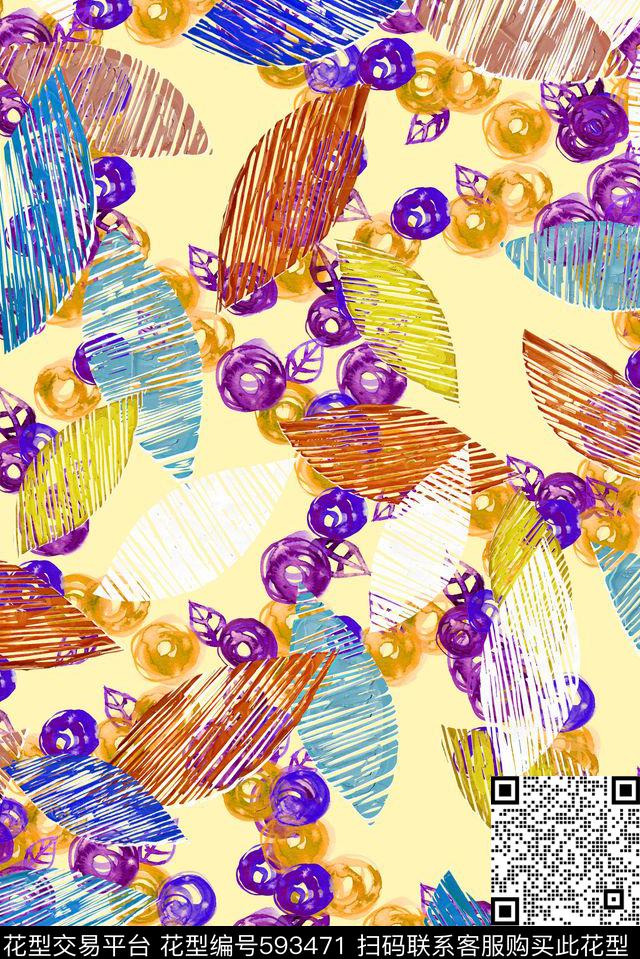 花卉花朵小碎花数码印花华亿平台下载（图片编号: 593471） - 瓦栏（Walan）