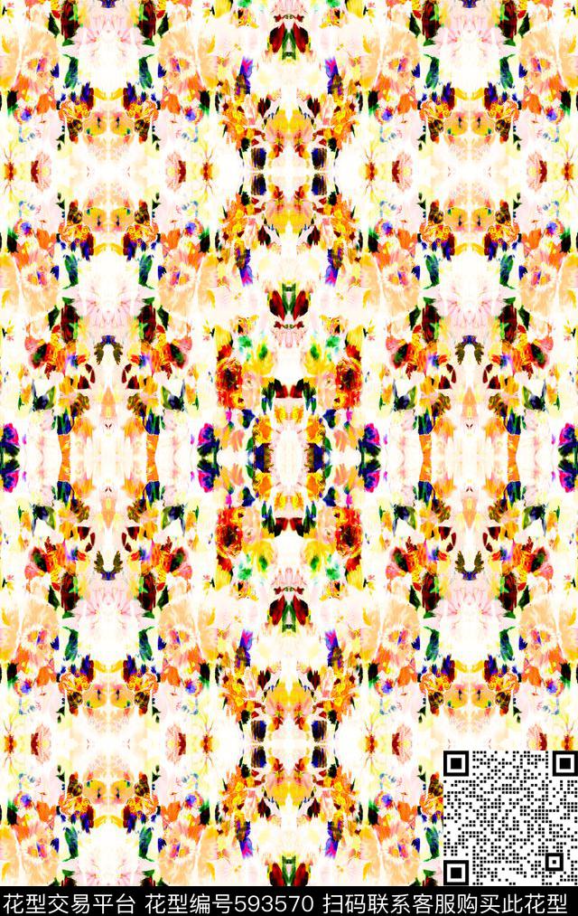 肌理花纹定位。泳装。满版传统印花华亿平台下载（图片编号: 593570） - 瓦栏（Walan）