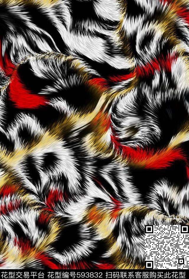 动物纹豹纹虎纹数码印花华亿平台下载（图片编号: 593832） - 瓦栏（Walan）
