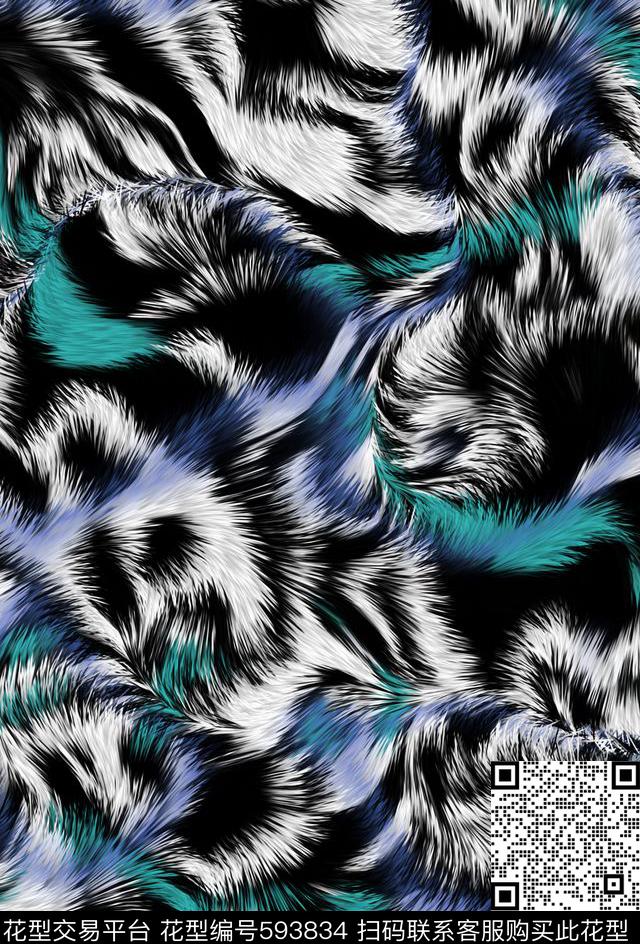 动物纹豹纹虎纹数码印花华亿平台下载（图片编号: 593834） - 瓦栏（Walan）