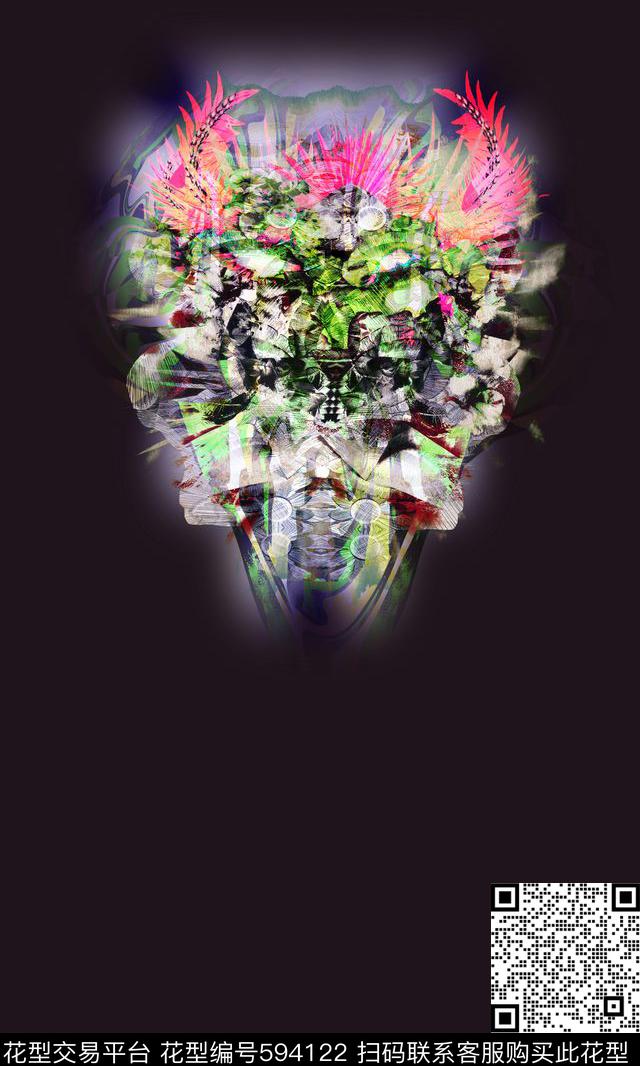 时尚肌理定位数码印花华亿平台下载（图片编号: 594122） - 瓦栏（Walan）