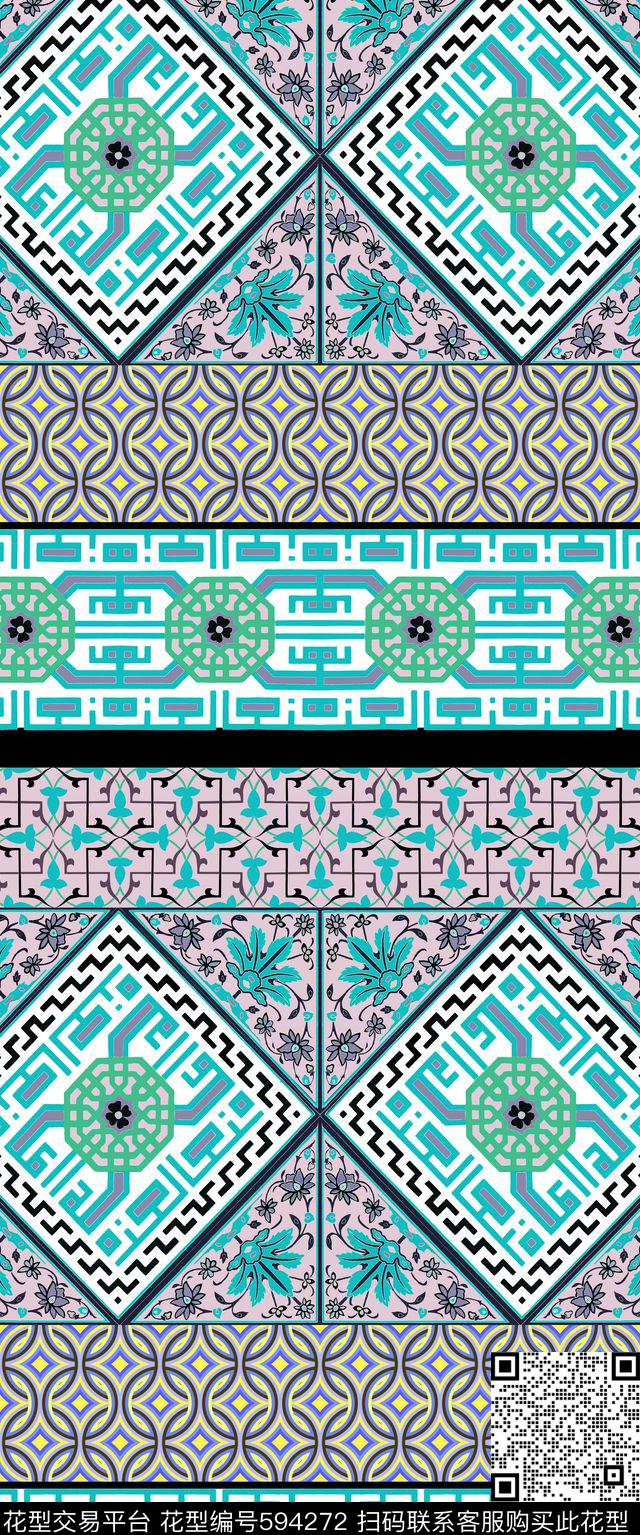 民族风中东风格女装传统印花华亿平台下载（图片编号: 594272） - 瓦栏（Walan）