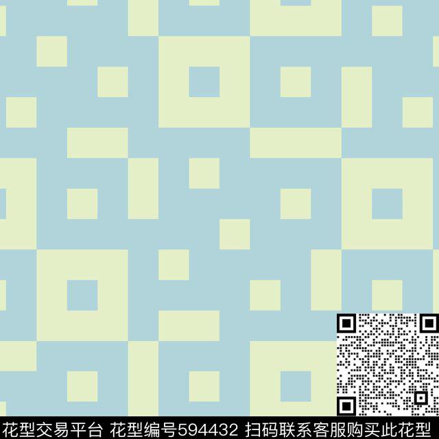 小方块马赛克色块传统印花华亿平台下载（图片编号: 594432） - 瓦栏（Walan）