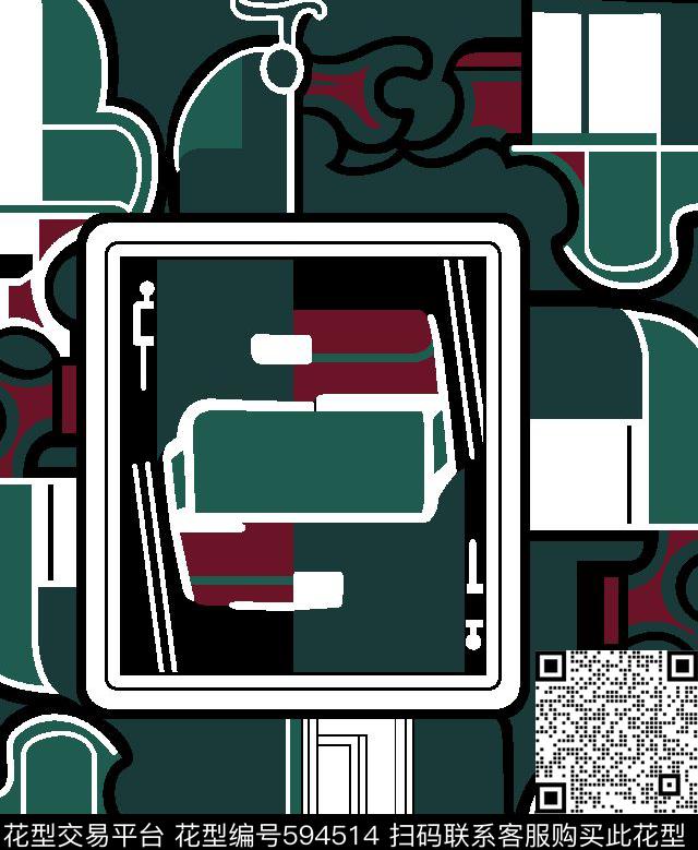 趣味冬装华亿平台女装风衣传统印花华亿平台下载（图片编号: 594514） - 瓦栏（Walan）