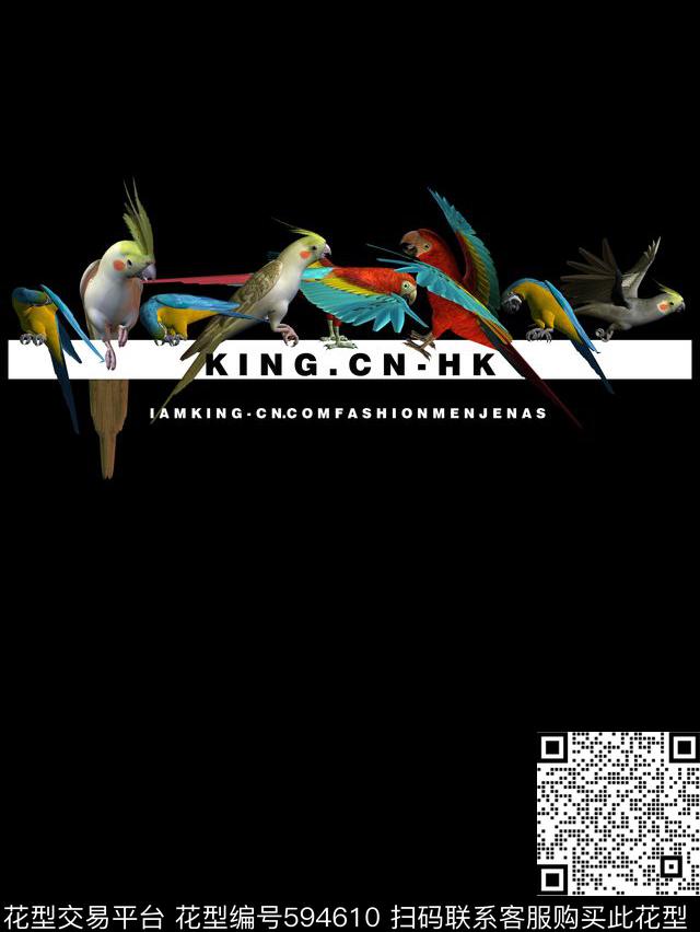 大牌花鸟动物数码印花华亿平台下载（图片编号: 594610） - 瓦栏（Walan）