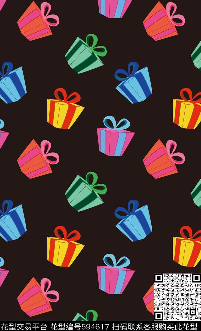 趣味女装童装彩色礼盒传统印花华亿平台下载（图片编号: 594617） - 瓦栏（Walan）